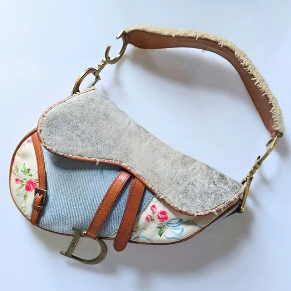 Dior Saddle Bag Denim Shearling - Picture 15 of 15